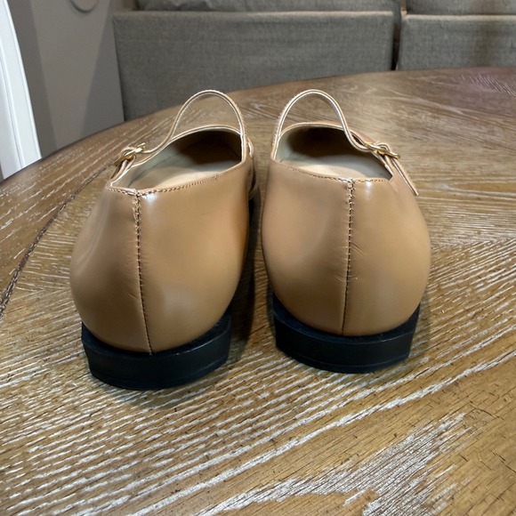 M. Gemi The Fabiana Soft Box Leather Loafer Flat Mary Jane Tan Size 40 US 9 - Picture 5 of 10